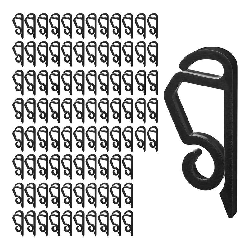 100Pcs Light Clips for Outside String LightsOutdoor Hang Gutter HookMini Holiday Gutter Clips