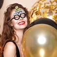 thumbnail image 4 of Tnobhg 2024 New Year Party Decoration Glasses Photo Props Black And Gold Themed Frames HAPPY NEW YEAR Glasses Frames, 4 of 8