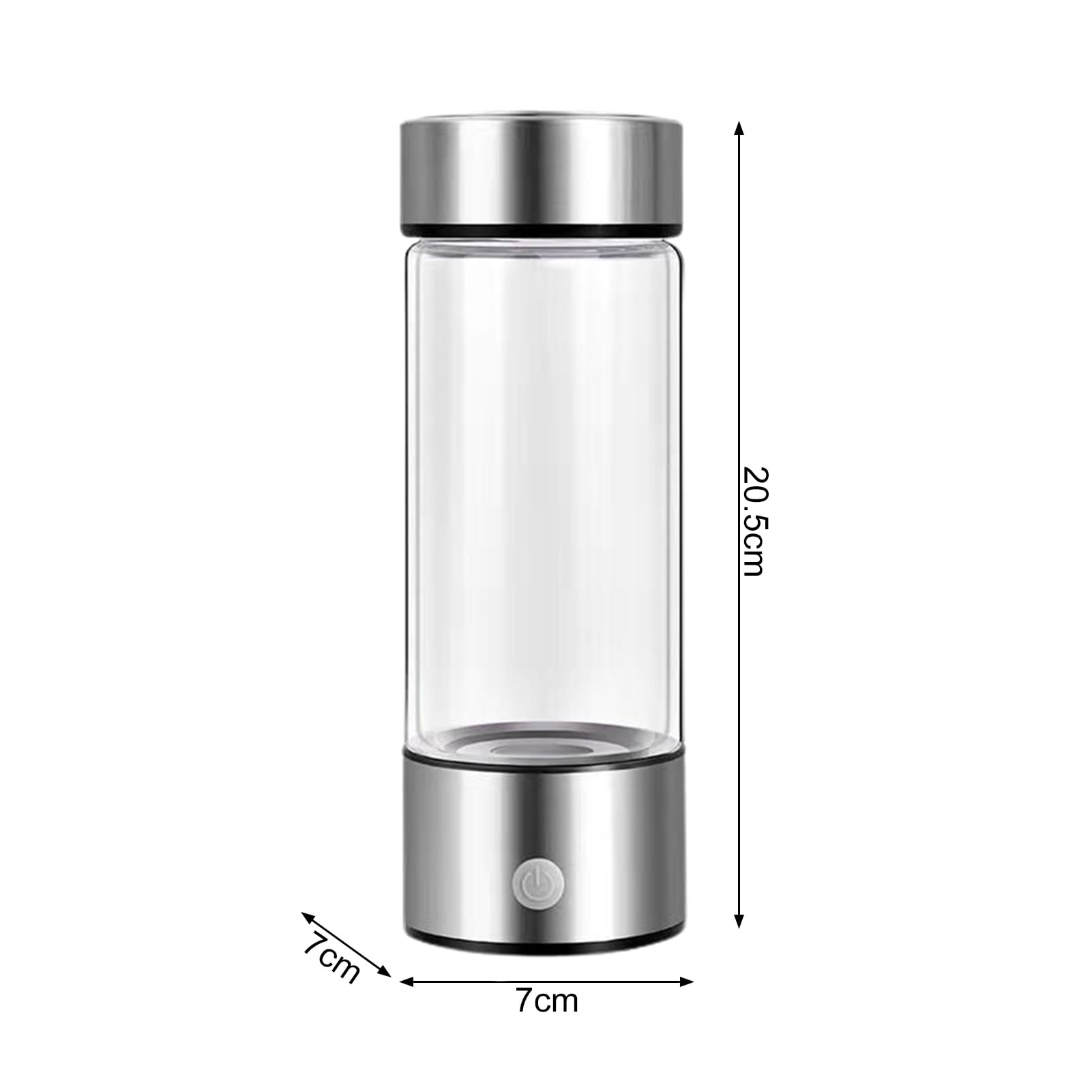 420ML Hydrogen Rich Water Bottle SPE PEM Technology Portable USB Rechargeable, Hydrogen Water Generator Glass Drinking Cup Birthday Gift