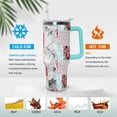 thumbnail image 2 of 30 Oz Tumbler with Handle and Straw Insulated Double Walled Stainless Steel Travel Mug Gift Box Reusable Tumbler Coffee Travel Mug for Office Portable Insulated Beer Cup for Hot & Cold Drinks, 2 of 6