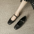 thumbnail image 5 of Ruitaoo Women's Mary Jane Flats Shoes - Lightweight Soft Square Toe Slip On Work Flats Flexible Business, Walking, Daily Black 36, 5 of 5