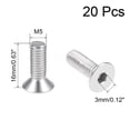 thumbnail image 2 of M5x16mm Flat Head Machine Screws Inner Hex Screw 304 Stainless Steel Fasteners Bolts 20 Pcs, 2 of 3