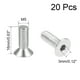 thumbnail image 2 of Tornillos de cabeza plana M5x16mm, tornillo hexagonal interno, sujetadores de acero inoxidable 304, 20 piezas, 2 of 3