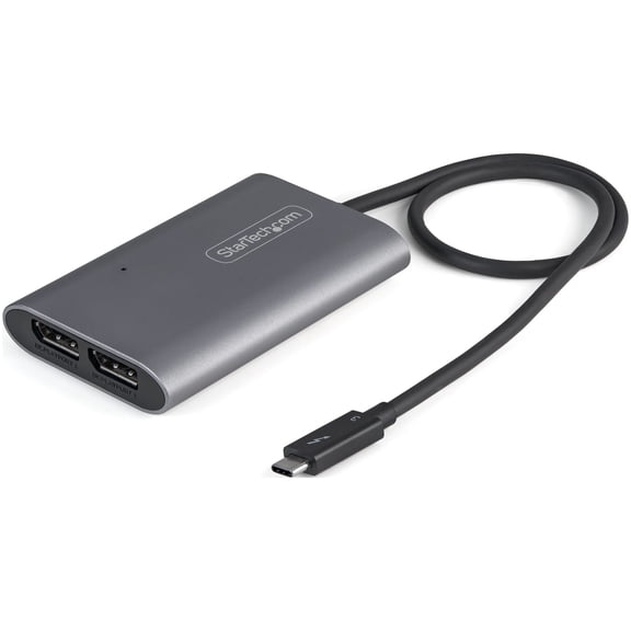 StarTech Thunderbolt 3 to 4K 60Hz Dual DisplayPort Adapter TB32DP14