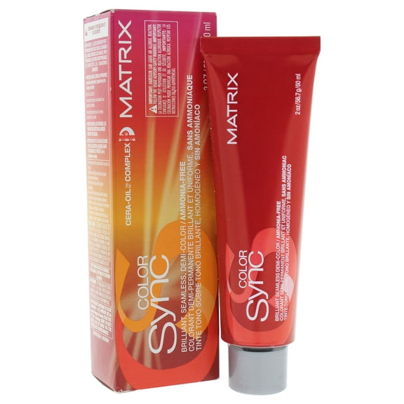 Color Sync Brilliant Seamless Demi-Color - 7R Dark Blonde Red Matrix Hair Color for Women 2 oz