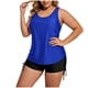 thumbnail image 1 of Traje de Baño de Corte Alto para las Mujeres Traje de Baño de Cintura Alta para las Mujeres Moda Color Sólido con Cojín de Pecho sin Soporte de Acero Traje de Baño Dividido con Cordón Suelto, 1 of 6