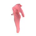 thumbnail image 4 of Women Hooded Tops Trousers Pocket Drawstring Elastic Waist Set, 4 of 7