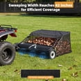 thumbnail image 2 of JFHID 42-Inch Tow-Behind Lawn Sweeper with14 Cu.Ft Large Hopper Pull Behind Grass & Leaf Collector for Yard, 2 of 8