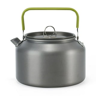 Bouilloire De Camping 0,8 L – Inox 304, Portable, Randonnée, Vert/vert