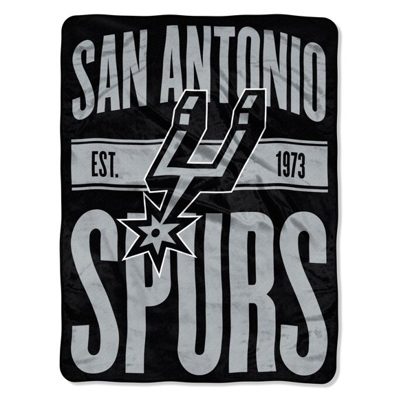 San Antonio Spurs Shadow Play Royal Plush Raschel Throw Blanket 60x80 -  SWIT Sports