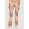 thumbnail image 4 of Women's Striped Textured Knit Boot Cut Casual Pants, 4 of 4
