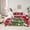Green Red White, variant on Manfei Merry Christmas 7-Piece Bedding Comforter Set,Cartoon Xmas Tree King Bedding Sets,Red White Bed Sheets For Girl,Luxury Bedroom Decor Reversible