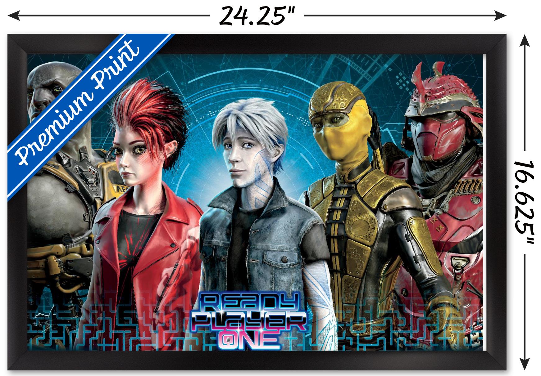 Ready Player One - Group Wall Poster, 14.725" x 22.375", Framed