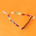 thumbnail image 4 of Parrot Cage Hanging Toy,Pet Bird Parrot Parakeet Birds Perch Hanging Swings Birds Hanging Swings With Colorful Beads Time-Tested Durability, 4 of 14