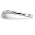 thumbnail image 3 of 14K White Gold Ring Band Wedding Diamond Round , Size 9, 3 of 7