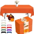 thumbnail image 1 of Mantel de plástico desechable Fixwal, 18 unidades, 137 x 274 cm, color naranja, 1 of 7
