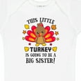 thumbnail image 4 of Inktastic This Little Turkey is Going to Be a Big Sister Girls Baby Bodysuit, 4 of 5
