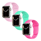 thumbnail image 1 of Kit de 3 correas para apple Watch compatible con 45mm/44mm/42mm de silicón. Longitud M/L Mamá Pulpo  Paquete silicón, 1 of 2