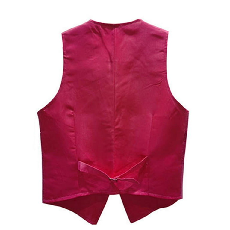 Agoky Men's Metallic Vest Sleeveless Sequins Costume Vest Gentleman