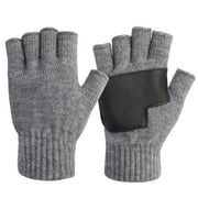 MAYLISACC Half Finger Gloves Anti-Slip Breathable Gloves for Men Women Black