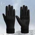 thumbnail image 2 of IDALL Winter Gloves for Men Women - Touch Screen Cold Weather Thermal Warm Knit Glove for Running Driving Hiking Black One Size, 2 of 4
