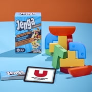 Jenga: Downfall Expansion, Funky Blocks, Family Party Games, Ages 6+ (Requires Jenga Game)