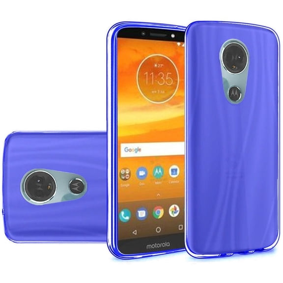 GSA Ultra Slim Transparent Case Motorola Moto E5 Plus E5 Supra XT1924 Blue