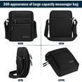 thumbnail image 6 of Small Crossbody Bag for Men,Canvas Messenger Shoulder Bags Crossbody Satchel Bag Men's Side Bags Over the Shoulder Purse, 6 of 10