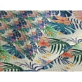 thumbnail image 4 of Ambesonne Tropical Quilted Bedspread Set 2 Pcs, Flowers of Exotic Plants, Twin Size, Multicolor, 4 of 5