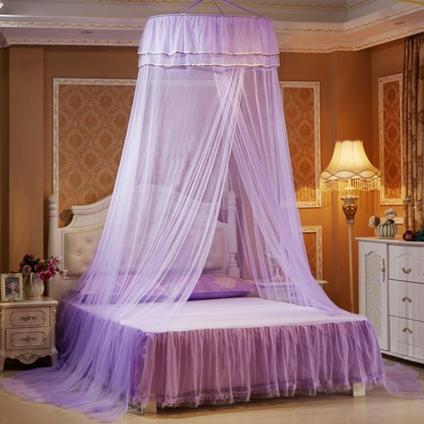 Elegant Lace Dome Mosquito Net Princess Style Mosquito Netting Ceiling Mounted Canopy Bed Netting Curtain For Queen King Size Bed Walmart Com Walmart Com