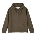 thumbnail image 7 of Yutgune Men's Big & Tall Pullover Hoodie, Solid Long Sleeve Hooded Sweatshirt with Drawstring, Sizes M-5XL, 7 of 7
