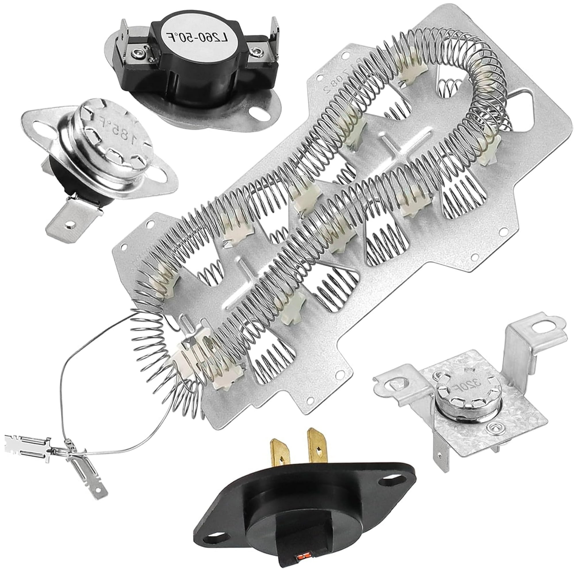 Dryer Heating Element DC47-00019A for Samsung Dryers Replaces DV45H7000EW/A2 DVE50R5200W/A3 DV40J3000EW/A2 DV42H5000EW/A3 DVE50M7450W/A3 DV42H5200EW/A3 DV48H7400EW/A2 DVE50R5400V/A3 DV42H5200EP/A3