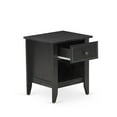 thumbnail image 3 of East West Furniture Gallatin 18" Wood Nightstand with 1 Drawer in Brushed Black, 3 of 5