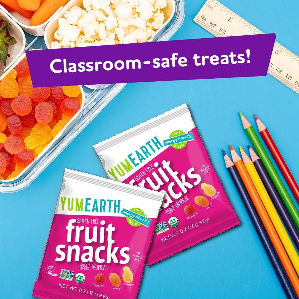 YumEarth Organic Tropical Fruit Snacks (Pack of 35)