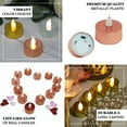 Efavormart 12 Pack - Metallic Flameless LED Candles - Battery Operated ...