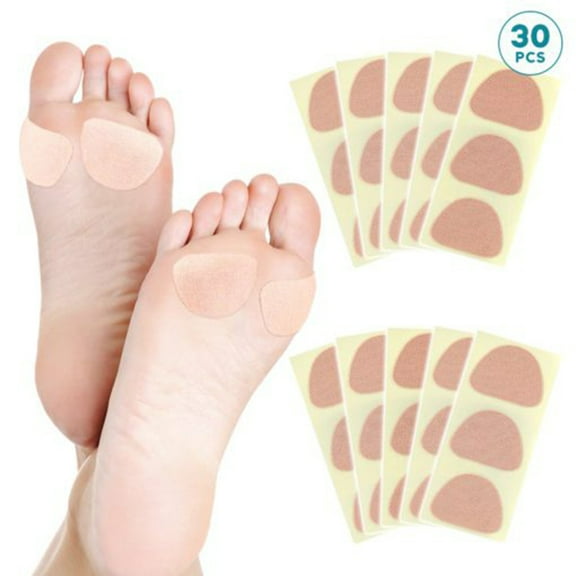 Cheers.US 30Pcs/Set Corn Pads for Foot, Soft Breathable Foot Pads for Calluses, Cotton Cushions for Bottom of Feet Pain Relief Men and Women Foot Care