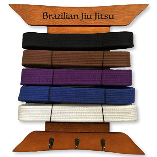 Brazilian Jiu Jitsu Belt Display BJJ Belt Rack for 5 Belts Plus