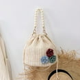 thumbnail image 5 of Kukuzhu Straw Bucket Bag for Women, Summer Straw Beach Bag Woven Bucket Bag Drawstring Purses Hobo Handbag for Vacation, 5 of 7