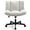 Light grayish white, variant on LEAGOO Criss Cross Chair with Wheels, Armless Cross Legged Office Chair, Comfy PU-Leather Desk Chair, Modern Swivel Height Adjustable Computer Task Chair, Wide Seat Cute Chair for Home Office(Beige)