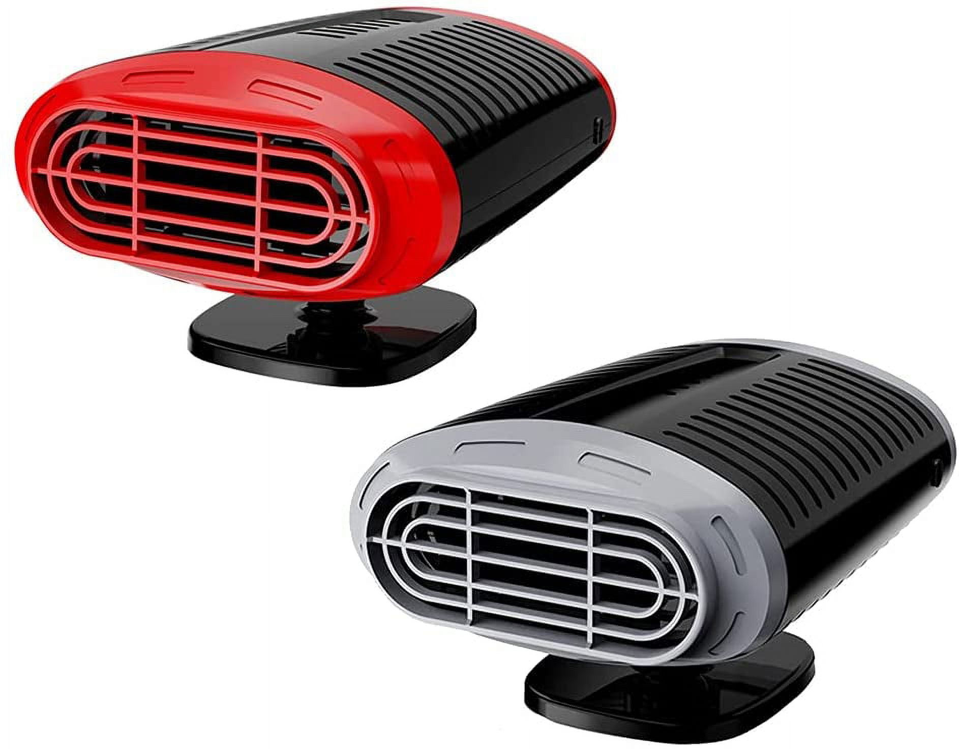Chauffage De Voiture 12V 300W Riloer - Portable, Vent Chaud/Froid, Dégivrage Pare-brise - Prise Allume-Cigare, Compatible SUV, Fourgon, Voiture - 2