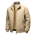 thumbnail image 3 of Letdown Plus Size Menâs Bomber Jackets Fall Winter Warm_Windbreakers Zip Up Lined Casual Heavyweight Jacket Padded Coats with Pocket, 3 of 3