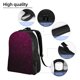 thumbnail image 5 of Fotbe Dark Purple Glitter Mochila de Viaje para Laptop, Mochila Ejecutiva Delgada y Resistente 15.6", 5 of 8