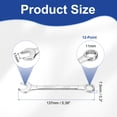 thumbnail image 2 of Combination Wrench 11mm Metric 12-Point Box and Open End Zinc Plated Steel, 2 of 7
