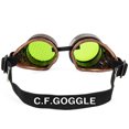 thumbnail image 5 of SAYFUT Steampunk Victorian Style Goggles/ Rave Glasses with Pocket Watch Gear Design Mad Scientist Costume Accessory Cosplay Goggles with Colored Lenses & Ocular Loupe, One-Size, 5 of 5