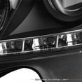 thumbnail image 3 of AKKON - For Benz W204 C-Class 4 Doors Sedan Black Bazel DRL LED Projector Halogen Type Projector Headlights, 3 of 7