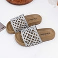 thumbnail image 5 of Kids Summer Breathable Mesh Woven Hollow Out Soft Sole Non-Slip Casual Beach Slippers Sandals for Boys Girls Indoor Outdoor Pool Shower Slides Gray 9.5(3-4 Years), 5 of 7