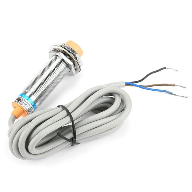 Interruptor de sensor de proximidad Capacitivo, 3 cables, NPN NC, Interruptor de Detección Fotoelechrico, Sensor de Apoximación de Distancia