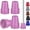 pink, variant on 4 Pack Replacement Rubber Cane Tips 3/4 Inch Heavy Duty Rubber Crutch Tips Non Slip Walker Tips for Walkers Commodes Shower Chairs Canes Leg (Grey)