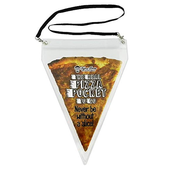 The Real Pizza Pocket to Go - Cadeau Gag pour Amateur de Pizza - Plus Grand Collier de Pizza au Monde (1)