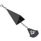 thumbnail image 4 of Campana De Viento Triangular, Decoración De Campana De Patio, Anillo De Hierro Colgante, Superficie De Pintura En Aerosol Negra Duradera Para El Jardín Del Hogar ANGGREK AH3444, 4 of 8